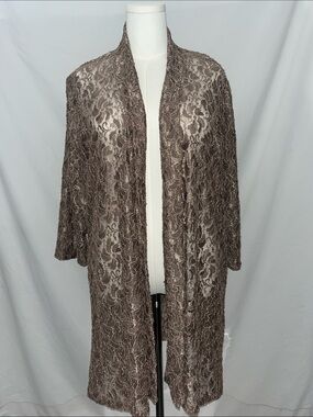 Ford Lace Kimono in Rose Gold/Taupe